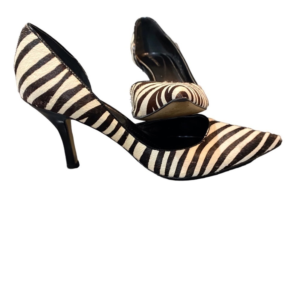 Anne Klein Zebra Print Heels l Women’s Size 8 Shoes - Picture 1 of 5